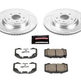 Power Stop 14-19 Chevrolet Corvette Rear Z26 Street Warrior Brake Kit thumbnail 1