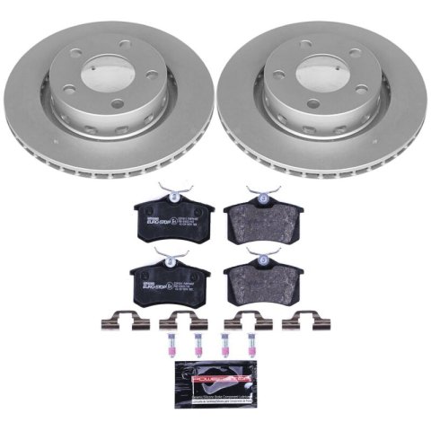 Power Stop 00-04 Audi A6 Quattro Rear Euro-Stop Brake Kit thumbnail 1