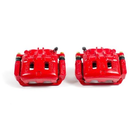 Power Stop 98-02 Subaru Forester Front Red Calipers w/Brackets - Pair thumbnail 2