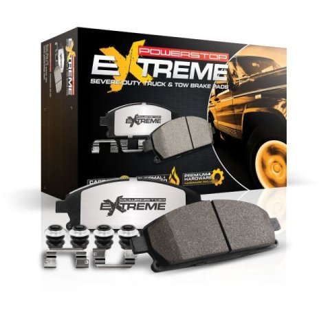 Power Stop 00-05 Ford Excursion Front Z36 Truck & Tow Brake Pads w/Hardware thumbnail 1