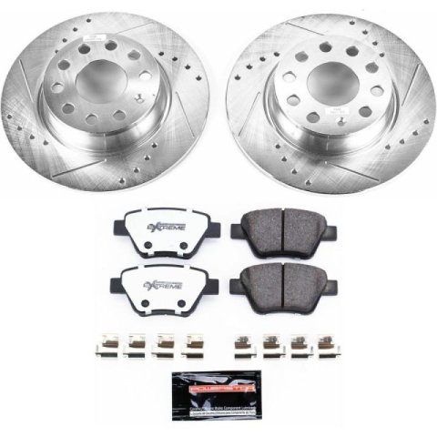 Power Stop 10-12 Audi A3 Rear Z26 Street Warrior Brake Kit thumbnail 1