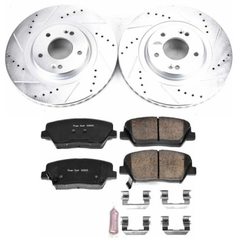 Power Stop 13-18 Hyundai Santa Fe Sport Front Z23 Evolution Sport Brake Kit thumbnail 2