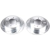 Power Stop 06-10 Hummer H3 Rear Evolution Drilled & Slotted Rotors - Pair thumbnail 2