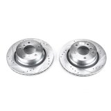 Power Stop 03-08 BMW Z4 Rear Evolution Drilled & Slotted Rotors - Pair thumbnail 1