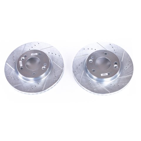 Power Stop 11-19 Hyundai Elantra Front Evolution Drilled & Slotted Rotors - Pair thumbnail 5