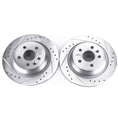 Power Stop 12-15 Land Rover Range Rover Evoque Rear Evolution Drilled & Slotted Rotors - Pair thumbnail 5