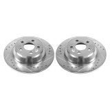 Power Stop 07-11 Volvo S80 Rear Evolution Drilled & Slotted Rotors - Pair thumbnail 1