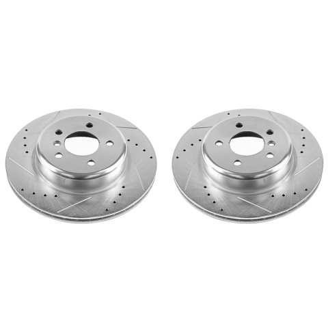 Power Stop 11-16 BMW 528i Rear Evolution Drilled & Slotted Rotors - Pair thumbnail 5