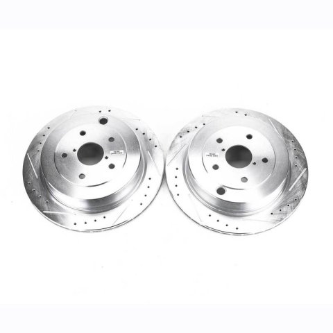 Power Stop 06-07 Subaru B9 Tribeca Rear Evolution Drilled & Slotted Rotors - Pair thumbnail 2