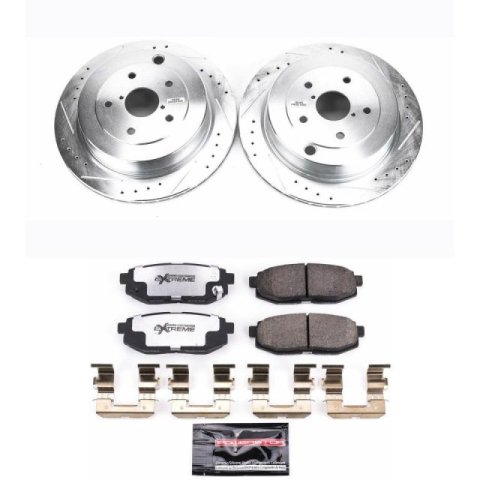 Power Stop 06-07 Subaru B9 Tribeca Rear Z26 Street Warrior Brake Kit thumbnail 3