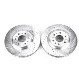 Power Stop 04-09 Cadillac SRX Front Evolution Drilled & Slotted Rotors - Pair thumbnail 2