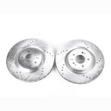 Power Stop 2008 Mitsubishi Lancer Front Evolution Drilled & Slotted Rotors - Pair thumbnail 1