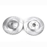 Power Stop 2008 Mitsubishi Lancer Front Evolution Drilled & Slotted Rotors - Pair thumbnail 2