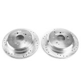 Power Stop 05-10 Honda Odyssey Rear Evolution Drilled & Slotted Rotors - Pair thumbnail 1