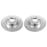 Power Stop 06-09 Land Rover Range Rover Front Evolution Drilled & Slotted Rotors - Pair thumbnail 1