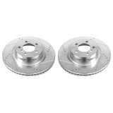 Power Stop 06-09 Land Rover Range Rover Front Evolution Drilled & Slotted Rotors - Pair thumbnail 2