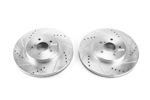 Power Stop 2019 Subaru Crosstrek Front Evolution Drilled & Slotted Rotors - Pair thumbnail 2