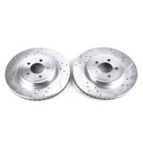 Power Stop 05-19 Chrysler 300 Front Evolution Drilled & Slotted Rotors - Pair thumbnail 1
