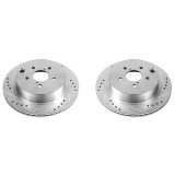 Power Stop 14-18 Subaru Forester Rear Evolution Drilled & Slotted Rotors - Pair thumbnail 1