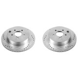 Power Stop 14-18 Subaru Forester Rear Evolution Drilled & Slotted Rotors - Pair thumbnail 2