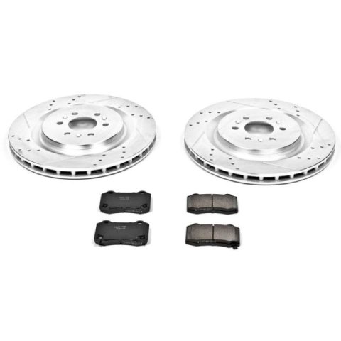 Power Stop 04-07 Cadillac CTS Rear Z23 Evolution Sport Brake Kit thumbnail 1