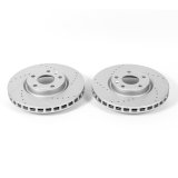 Power Stop 14-19 Chevrolet Corvette Front Evolution Drilled & Slotted Rotors - Pair thumbnail 1