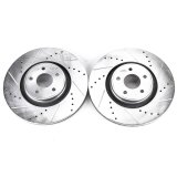 Power Stop 13-18 Ford Focus Front Evolution Drilled & Slotted Rotors - Pair thumbnail 1