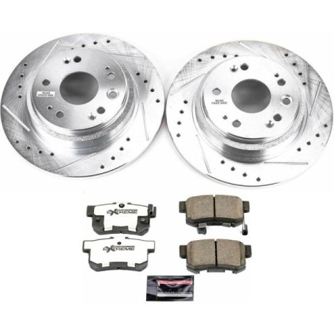 Power Stop 02-04 Acura RL Rear Z26 Street Warrior Brake Kit thumbnail 1