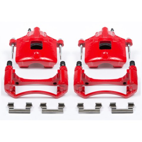 Power Stop 97-05 Buick Century Front Red Calipers w/Brackets - Pair thumbnail 1