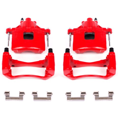 Power Stop 00-05 Buick LeSabre Front Red Calipers w/Brackets - Pair thumbnail 1