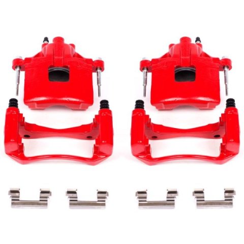 Power Stop 00-05 Buick LeSabre Front Red Calipers w/Brackets - Pair thumbnail 2