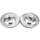 Power Stop 05-10 Ford Mustang Front Evolution Drilled & Slotted Rotors - Pair thumbnail 1
