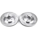 Power Stop 05-10 Ford Mustang Front Evolution Drilled & Slotted Rotors - Pair thumbnail 2