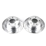 Power Stop 96-02 BMW Z3 Rear Evolution Drilled & Slotted Rotors - Pair thumbnail 1