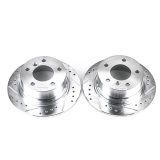 Power Stop 96-02 BMW Z3 Rear Evolution Drilled & Slotted Rotors - Pair thumbnail 2