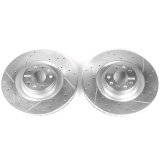 Power Stop 09-10 Audi A6 Quattro Front Evolution Drilled & Slotted Rotors - Pair thumbnail 1