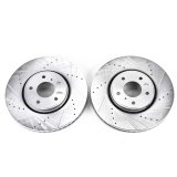 Power Stop 05-12 Infiniti FX35 Front Evolution Drilled & Slotted Rotors - Pair thumbnail 1