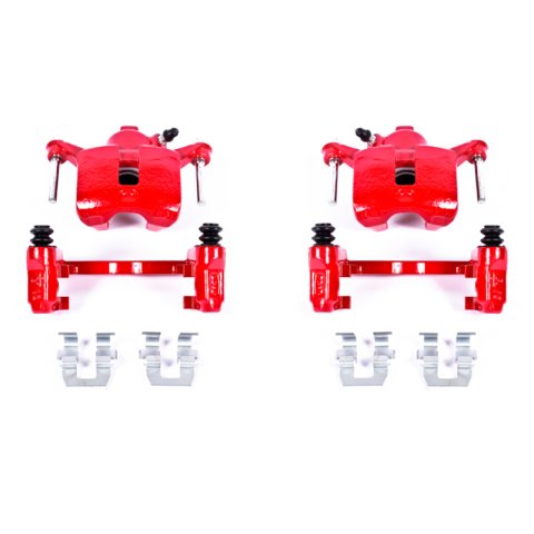 Power Stop 08-09 Buick Allure Rear Red Calipers w/Brackets - Pair thumbnail 1