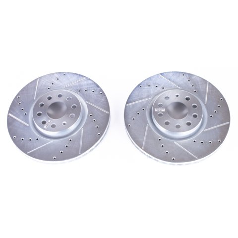 Power Stop 2018 Volkswagen Atlas Front Evolution Drilled & Slotted Rotors - Pair thumbnail 7