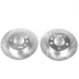 Power Stop 99-06 Audi TT Rear Evolution Drilled & Slotted Rotors - Pair thumbnail 1