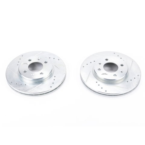 Power Stop 12-17 Hyundai Accent Front Evolution Drilled & Slotted Rotors - Pair thumbnail 5