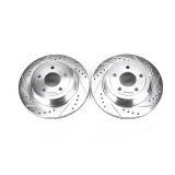Power Stop 09-10 Chevrolet Cobalt Rear Evolution Drilled & Slotted Rotors - Pair thumbnail 1