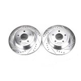 Power Stop 09-10 Chevrolet Cobalt Rear Evolution Drilled & Slotted Rotors - Pair thumbnail 2