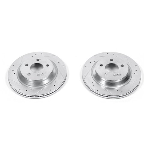 Power Stop 99-03 Mercedes-Benz CL500 Rear Evolution Drilled & Slotted Rotors - Pair thumbnail 1