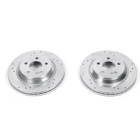 Power Stop 99-03 Mercedes-Benz CL500 Rear Evolution Drilled & Slotted Rotors - Pair thumbnail 2