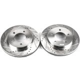 Power Stop 97-03 Ford F-150 Front Evolution Drilled & Slotted Rotors - Pair thumbnail 1