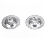 Power Stop 00-06 Audi TT Quattro Rear Evolution Drilled & Slotted Rotors - Pair thumbnail 2