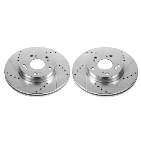 Power Stop 2013 Acura ILX Front Evolution Drilled & Slotted Rotors - Pair thumbnail 2