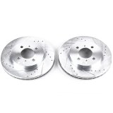 Power Stop 02-07 Mitsubishi Lancer Front Evolution Drilled & Slotted Rotors - Pair thumbnail 1