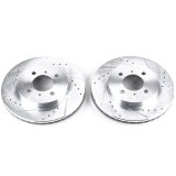 Power Stop 02-07 Mitsubishi Lancer Front Evolution Drilled & Slotted Rotors - Pair thumbnail 2